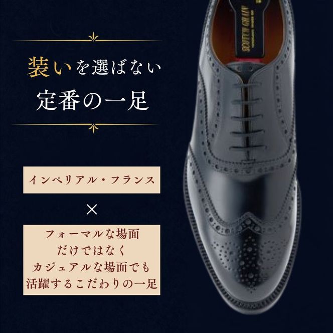 スコッチグレイン ビジネスシューズ メンズ インペリアル・フランス 1015 フルブローグ 革靴 本革 日本製 EEE 送料無料 ギフト