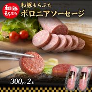 和豚 もちぶた ボロニアソーセージ 300g×2本 和豚 もち豚 豚肉 ポーク お肉 肉 豚 ぶた ブタ 加工肉 アウトドア