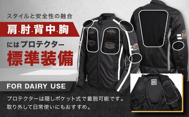 【デグナー】メッシュジャケット[23SJ-1]〈ブラック・LWサイズ〉｜京都 バイクギア 人気ブランド バイク［ 京都 バイク バイクギア 人気ブランド 人気 おすすめ ツーリング ライダー バイカー お取り寄せ 送料無料 ふるさと納税 ］ 261009_A-JR168VC03A