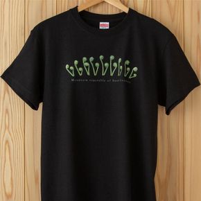 世界で唯一!着る山菜!!【こごめTシャツ・黒】綿100% 半袖 ファッション メンズ レディース 洋服 新潟 