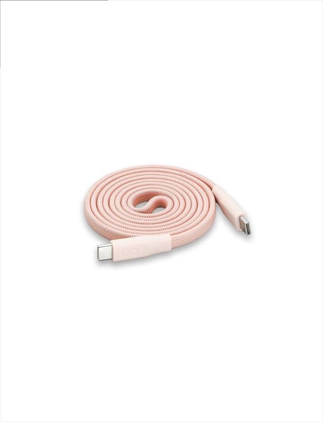 CIO ケーブル Mate Flat Spiral Cable CtoC Type-Cケーブル 充電 iPhone スマートフォン iPad シェルピンク｜小型 軽量 おしゃれ 便利 [2662]