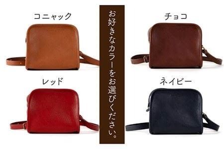 ラウンド ファスナー の ショルダー バッグ 《糸島》【LADIES&GENTLEMEN】 革製品 革鞄 カバン [ADK018]