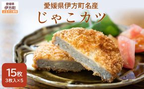 【愛媛県伊方町名産】じゃこカツ（3枚入り×5パック） IKTI001
