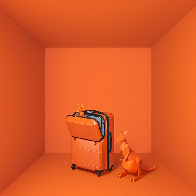 Pocket Liner2 69 TR 01344 (08 サンセットオレンジ) スーツケース 国産 日本製 94L キャリー バッグ キャスターストッパー 長期旅行 PROTECA 北海道 赤平市