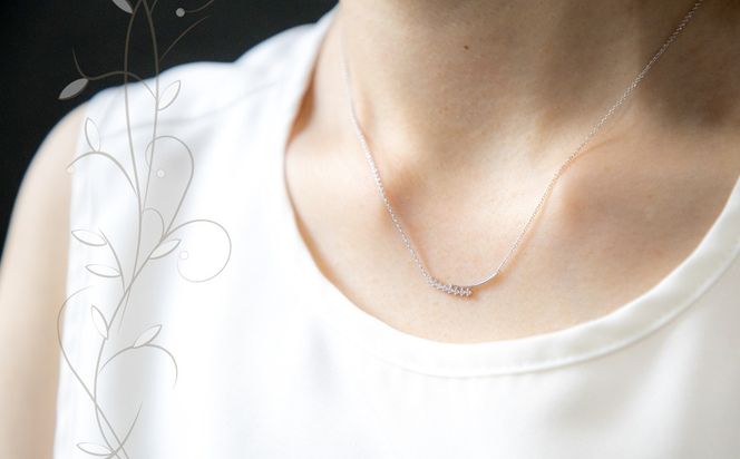 GF068　pt900ダイヤモンドネックレス 0.08ct（RP-MN-784）
