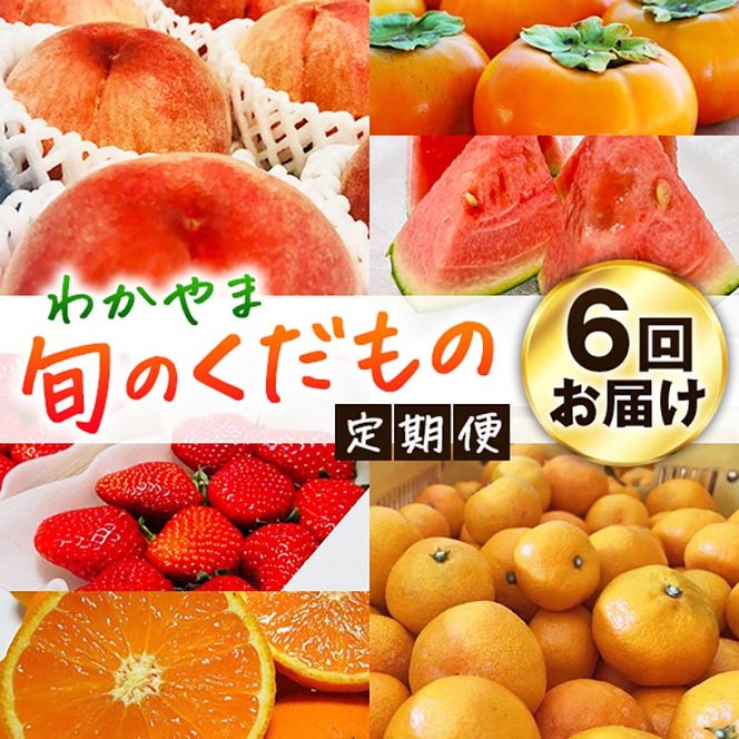 【定期便】〈1・3・6・7・10・11月 全6回〉わかやま旬のくだもの【S】《寄附申し込み翌月より出荷開始》◇ ※北海道・沖縄・離島への配送不可
