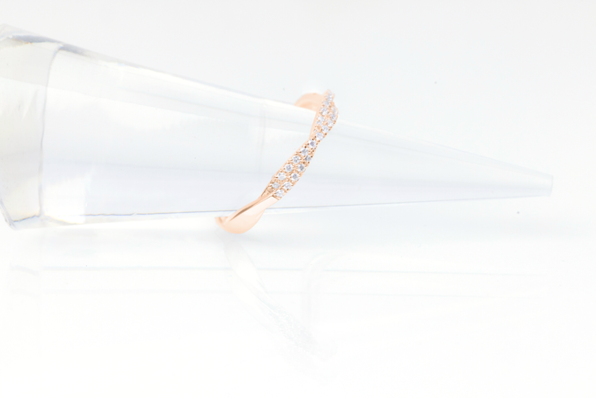 ダイヤモンド リング リップル 0.3ct K18 ピンクゴールド 指輪 リング ジュエリー ダイヤ 18金 山梨 H-2630PG SWCI002-pg