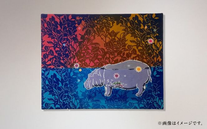 紅型パネル「ひぽぽたます」/ somekoubou haruiro 壁掛け インテリア アート 額縁 伝統工芸 沖縄市 / コザ工芸館ふんどぅ[BCAU029]
