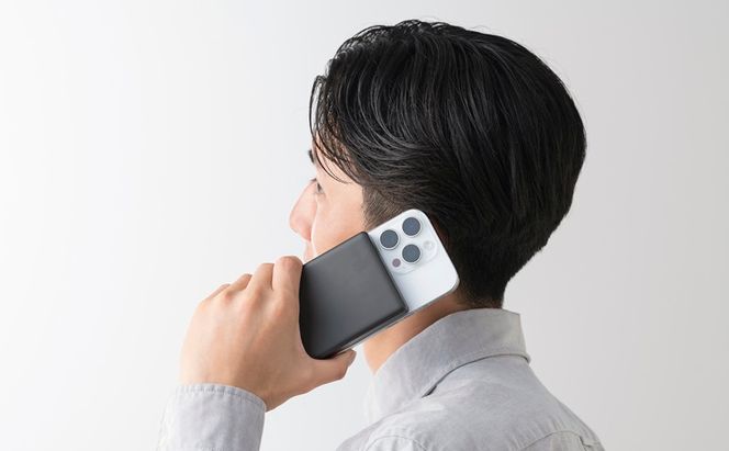 モバイルバッテリー TW-A10020-B ブラック モバイルバッテリー アイリスオーヤマ 軽量 小型 薄型 USB Type-C 10000mAh コンパクト ワイヤレス マグネット 残量 デジタル表示 バッテリー 充電器