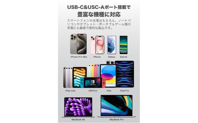 超小型急速充電PD65W対応USB充電器PR-AP148ブラック【kw0232-0081】