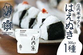 【令和8年産】庄内米ギフト はえぬき 300g×1袋 ブランド米 米 国産 単一原料米 山形 庄内平野 庄内 山形庄内かめこめプロジェクト
