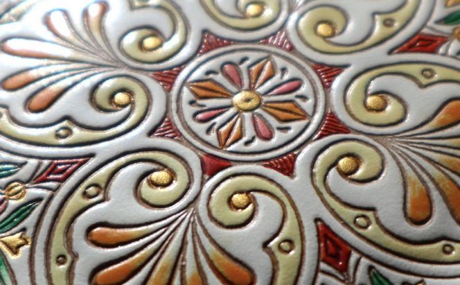 【文庫屋大関】マカロンポーチ エクラ【皮革工芸品】 ポーチ ミニポーチ 小物入れ アクセサリー入れ イヤホン入れ 収納 保管ケース 手のひらサイズ  本革 革 皮革 工芸品 工芸 雑貨 ギフト プレゼント 日本製 東京