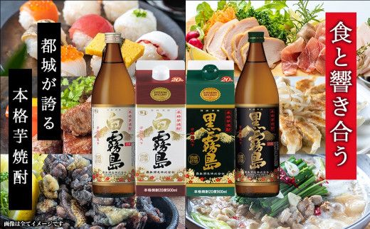 琴歌酒賦!霧島(20度)900ml×4本セット ≪みやこんじょ特急便≫_12-20-006-Q