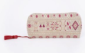 【文庫屋大関】メガネケース　アポロン＜ピンク＞【皮革工芸品】 ファッション小物 民芸品 