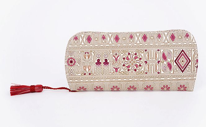 【文庫屋大関】メガネケース　アポロン＜ピンク＞【皮革工芸品】 ファッション小物 民芸品 