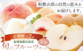 紀州 和歌山県産 旬の フルーツ セット ミニ 2ヶ月定期便 8月・9月配送 桃 3玉 梨 3玉 株式会社魚鶴商店《8月-9月頃出荷》和歌山県 日高川町 もも なし 定期便 果物 旬---wshg_uot102tei_26_20000_89y2---