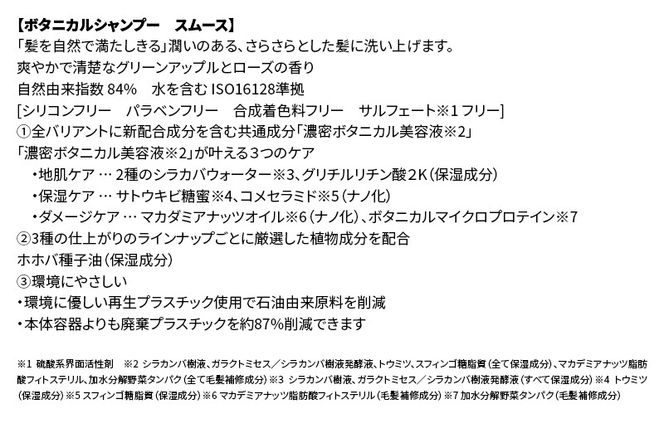 《訳あり品》 BOTANIST ボタニスト ボタニカルシャンプー 大容量詰替 単品【スムース】|10_ine-160101ss
