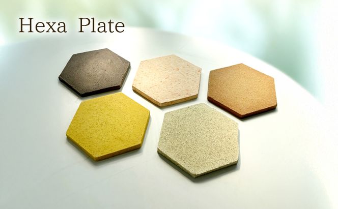 プレート Hexa Plate 正六角形 皮 搾りかす コーヒーかす みかん皮 にんじん皮 えごま搾りかす たまねぎ皮 小物 飾り台 アロマストーンディフューザー 土台 茅ヶ崎市 神奈川県