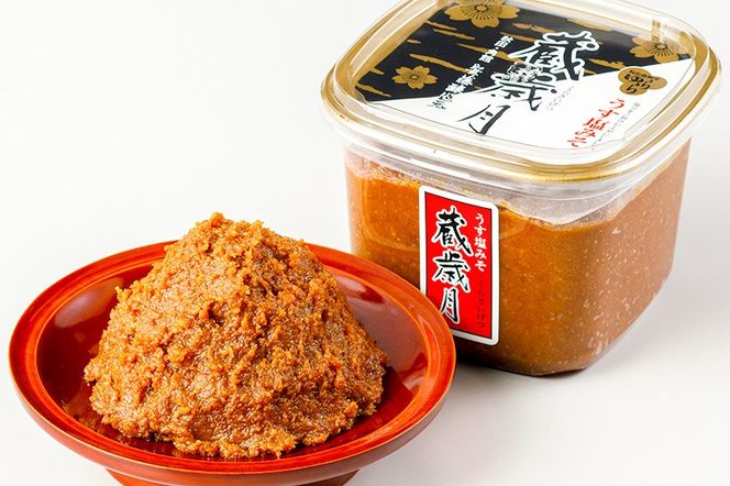 安藤醸造 うす塩みそ「蔵歳月」800g×4ヶ箱入【味噌汁 みそ セット 秋田県 角館】|02_adj-070401