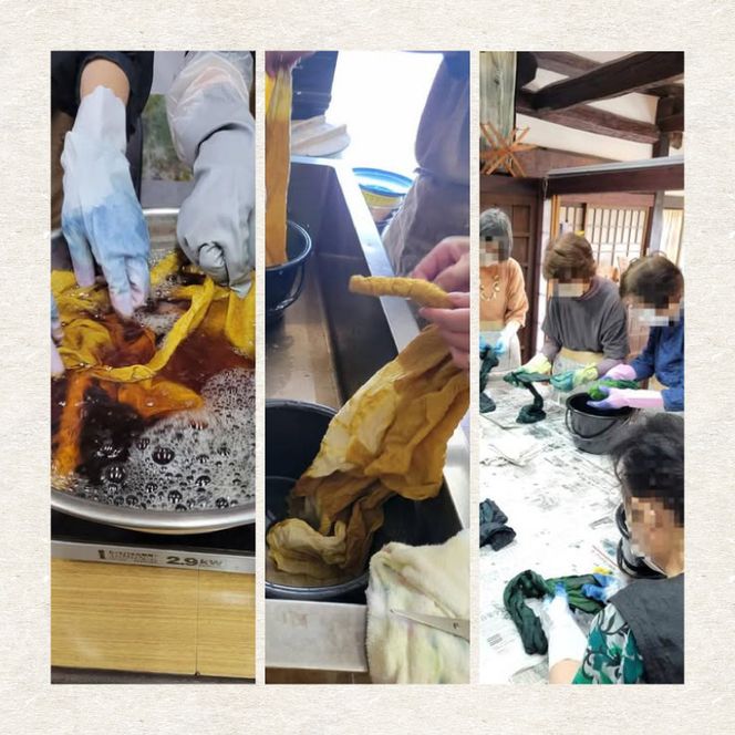 【染物選択・持ち込み可】里山の草木染め体験【体験 染物 持ち込み 自然 チケット 工房 北茨城市 茨城県】(DJ002)