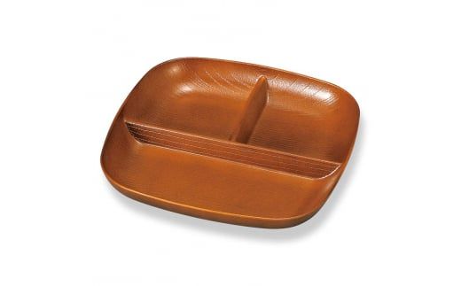 山中塗 サラダボール&角仕切プレートセット 食器 セット 木製風 サラダボール プレート 家庭用電子レンジ対応 食器洗い乾燥機対応 伝統工芸 工芸品 日本製 F6P-0469