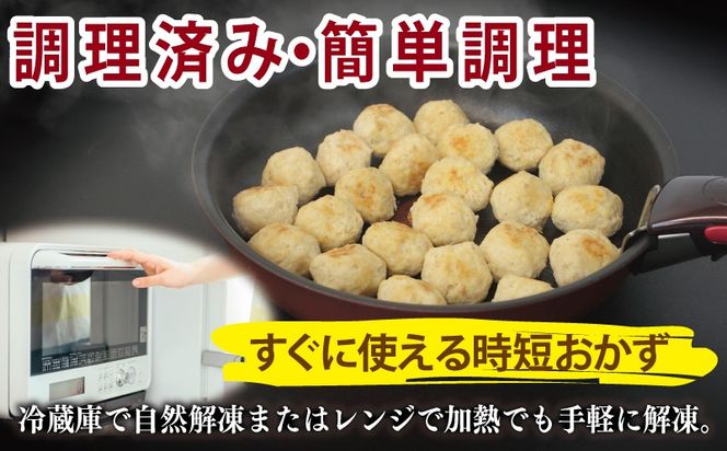 099H4176 【調理済み／簡単調理】国産鶏使用 つくね 1kg（500g×2P）【泉州たまねぎ入り 冷凍 惣菜 おかず 弁当 おつまみ 鍋具材】