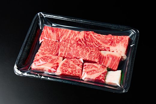 【一週間以内発送】A5等級 未経産雌牛限定　近江牛サイコロステーキ　450g【FO24W】（国産牛　和牛　ブランド牛　ブランド和牛　黒毛和牛　牛肉　肉　高級　人気　おすすめ　神戸牛　松阪牛 に並ぶ 日本三大和牛 近江牛）