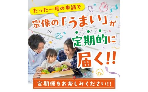 【年6回／偶数月お届け】むなかたの魅力をたっぷりお届け!むなかた紅白定期便_HB0201