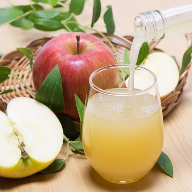 京都・火の國屋・搾ったまま果汁（リンゴ2本）〈無添加 生搾り 高濃度 果実 りんご リンゴ 林檎 ジュース 果汁 飲料 果物〉 飲料類 果汁飲料 加工食品 果物類 