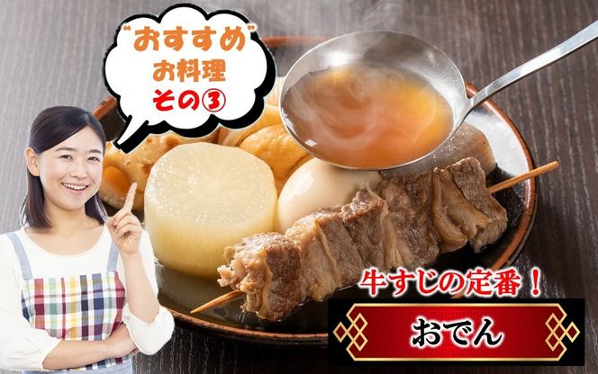 【期間限定 6月30日まで】豊後牛 牛すじ肉 1.0kg～2.0kg （500g×2P～4P）スジ 牛筋 黒毛和牛 国産 煮込み料理_2591R