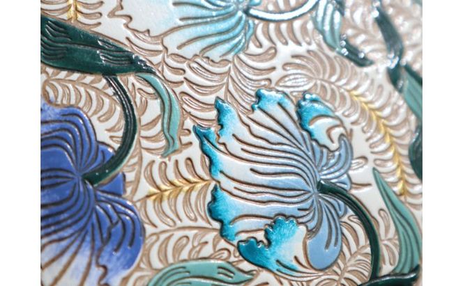 【文庫屋大関】パーソナルホルダー　ノースガーデン＜ターコイズ＞【皮革工芸品】 民芸品 雑貨 日用品 文房具 革小物 牛革 ファイル ケース 