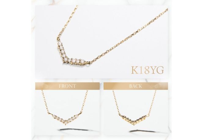 【選べる地金 PT(プラチナ)/K18イエローゴールド/K18ピンクゴールド】ダイヤモンドペンダント（Vライン） PT MJ-1124/K18YG MJ-1125/K18PG  MJ-1126  ペンダント ダイヤモンド ジュエリー ネックレス ダイヤ アクセサリー 品質保証書付き 山梨 富士吉田