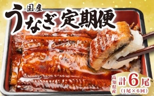 厳選!!高知県産うなぎの蒲焼き(1尾) 6回定期便 うなぎ 蒲焼 高知県産 定期便 ふるさと納税 国産 国内産 養殖 鰻 蒲焼き うな重 うな丼 土用丑の日 スタミナ料理 夏バテ対策 グルメ お取り寄せ 冷凍 レンジ調理 簡単調理 タレ付き 職人技 丁寧 ふわふわ 柔らか 香ばしい 旨味 風味 脂のり 高知 特産品 名物 伝統料理 安芸市 高知県