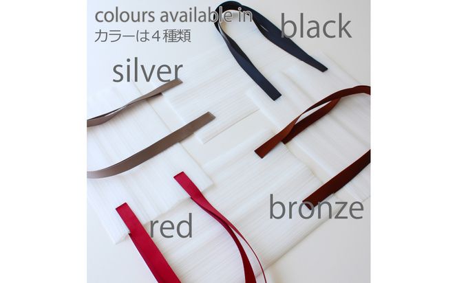 香川県産プリーツバッグ・ストライプ・ラージ［ シルバー １点］軽やかで上品な透け感のあるショルダーバッグ 372013_LJ010VC02