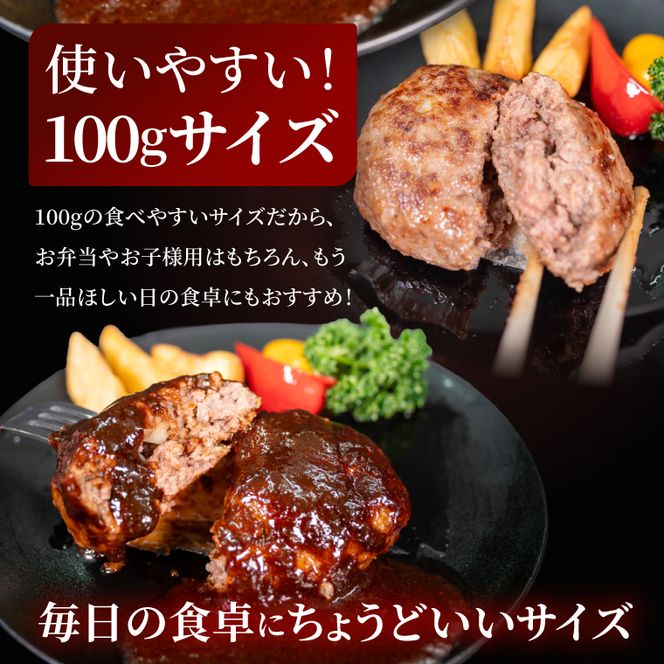無添加 常陸牛ハンバーグ(100g)5個セット|黒毛和牛 国産和牛 冷凍 個包装 惣菜 おかず 簡単調理 牛肉 人気 茨城県 取手市（AV003）