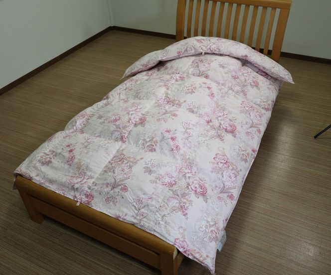 立体キルト羽毛ふとん　ローラ　【ピンク色】 322032_AG013VC01