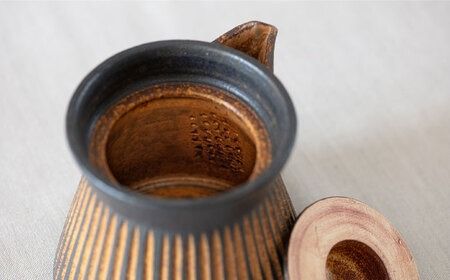 鉄紬 宝瓶急須 1個 糸島市 / 醇窯 急須 やきもの ポット [AOE008] 醇窯 高須健太郎 陶器 うつわ 器 やきもの 食器 急須