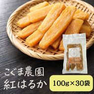 紅はるか 干し芋 100g×30袋 芋 干しいも さつまいも 小分け おやつ お菓子 スイーツ 国産 岡山 瀬戸内市
