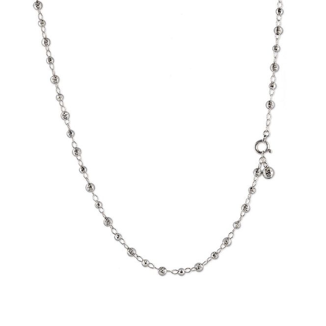 18金 ネックレス チェーン 70cm レディース ロングネックレス チェーンのみ ラリエット ゴールド 18k ホワイトゴールドK18 地金 ミラーボール ジュエリー プレゼント 人気 普段使い シンプル 贈り物 241017an400wn SWAA204