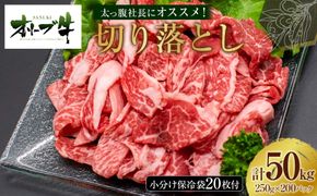 太っ腹社長にオススメ！　オリーブ牛　切り落とし　計50kg 372013_HM245