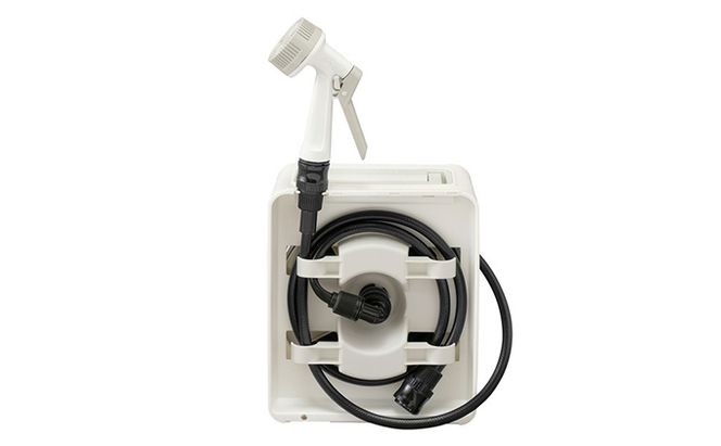 フルカバーコンパクトホースリール10m FCH-10M ホワイト アイリスオーヤマ 雑貨 日用品 庭 洗車 水やり 外 ベランダ 園芸用品 白 10,000円台おすすめ返礼品 