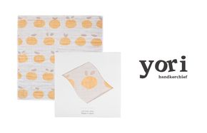 G3963 【スピード発送】yoriハンカチ単品ハンカチギフト（みかん）【ハンカチ 泉州タオル 普段使い ギフト 日用品 家族 はんかち】