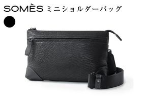SOMES TT-68 ミニショルダーバッグ ブラック [ソメスサドル 北海道 砂川市 12260990] バッグ ショルダーバッグ 鞄 かばん カバン 肩掛けバッグ 肩掛け 斜めがけバッグ 斜めがけ レザー 革 黒 国産 日本製 メンズ レディース ソメス