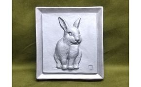 伝統工芸士の鬼師が作る 『兎の干支瓦』 飾り瓦 開運 三州鬼瓦 工芸品 ウサギ 兎 うさぎ 兎年 H064-053
