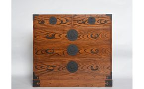 仙台箪笥　整理箪笥S-ハイタイプ　拭き漆【伝統 工芸品  タンス たんす 和タンス 仙台】 041009_GJ015