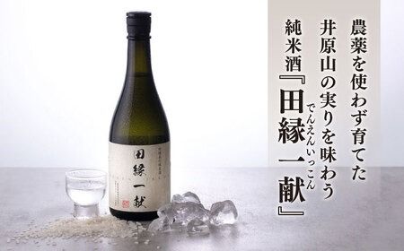 無農薬で育てたお米で作った 日本酒 『田縁一献（でんえんいっこん）』 純米酒 720ml×2本 糸島市 / NPO法人田縁プロジェクト [AUM001] 酒 日本酒 純米酒 720ml 2本 セット ギフト 贈り物