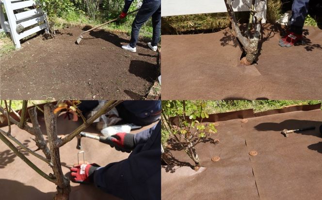 ポリエステル製 防草シート ブラウン 1m×50m 430JP/BW 糸島市 / 株式会社NITTOSEKKO 除草 ガーデニング[ATQ004]