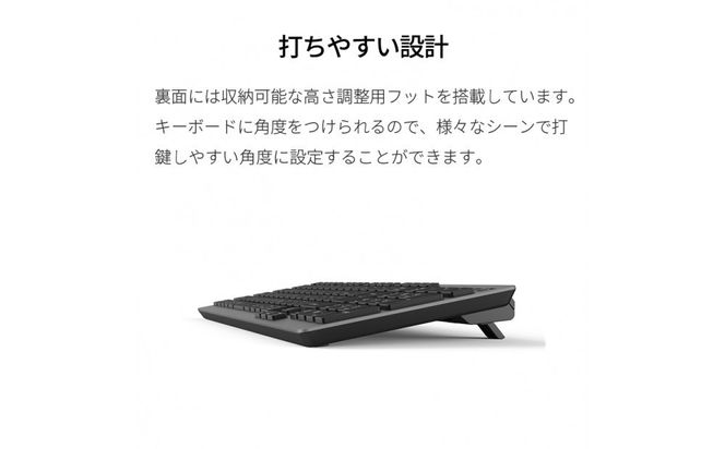 テンキー付きワイヤレスキーボード FMV Comfort Keyboard KB800 141305_MP07