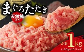 099H4046 【天然鮪使用】ねぎとろ 1kg 小分け 100g×10パック【小分け 海鮮丼 人気 オススメ 小分け 冷凍 簡単調理 一人暮らし 東洋冷蔵】
