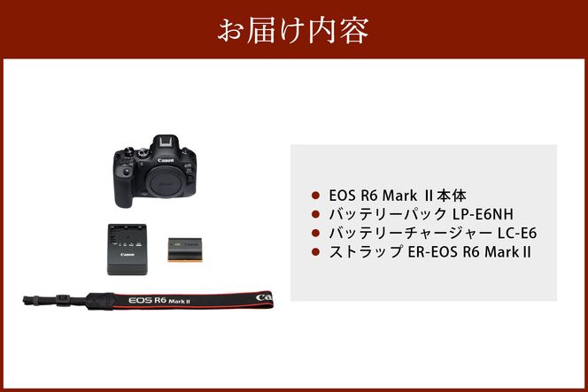 【R14150】キヤノンミラーレスカメラ EOS R6 Mark Ⅱ